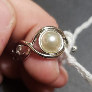 Silver Pearl Ring